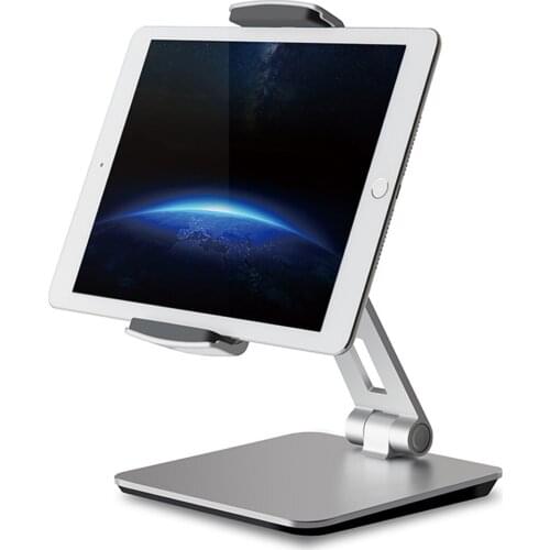 New 3.5-6.5" phone and 7-13" tablet Universal Tablet Stand Aluminium Alloy Desk Smartphone Mount Holder Desktop Stand