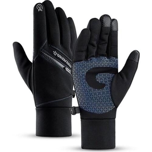Portable Warm Riding Gloves Fall/Winter Outdoor Sports Waterproof Non-slip Touch Screen Gloves