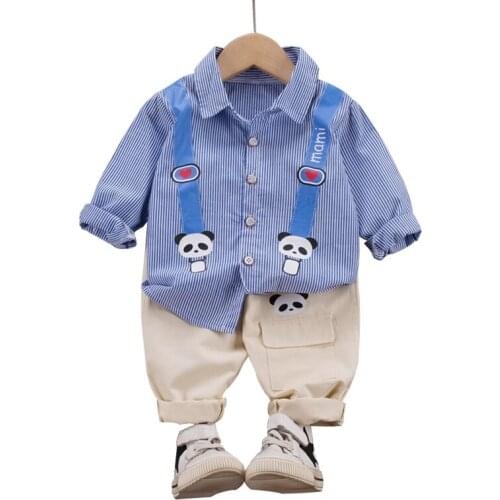 Spring Autumn Fashion New Baby Boys Clothes Children Sports Cotton Shirt Pants 2Pcs/sets Toddler Casual Costume Kids Sportswear