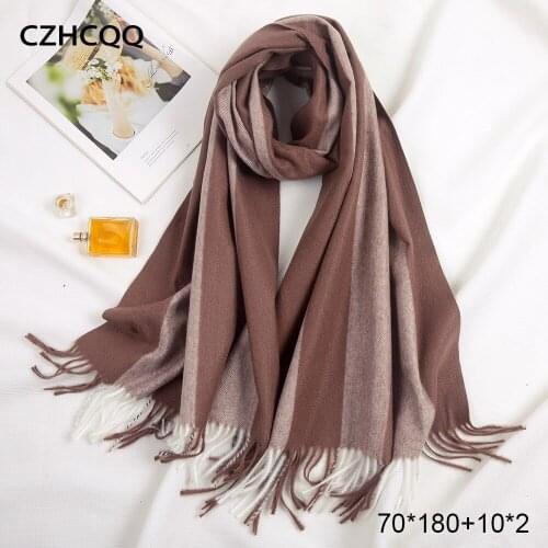 Long Cashmere Scarf Women Striped Shawl Foulard Femme Crinkle Hijab Blanket Poncho Neck Bandana Pashmina Women Scarf For Ladies