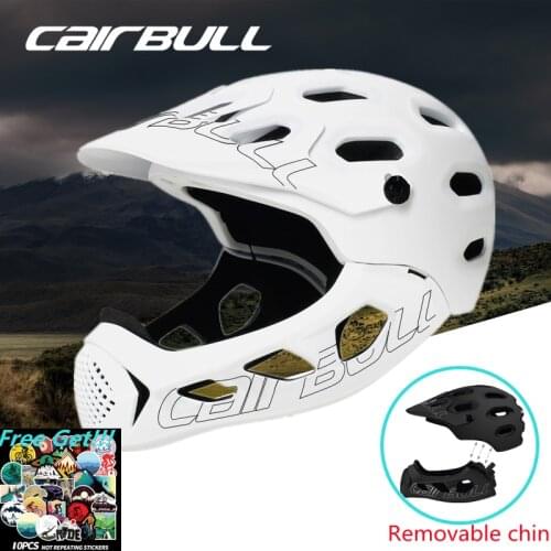 Cairbull Safety MTB Road Mountain Bike Helmet Full Face Downhill BMX Sport All-Terrain Bicycle Cycling Helmet Capacete Ciclismo