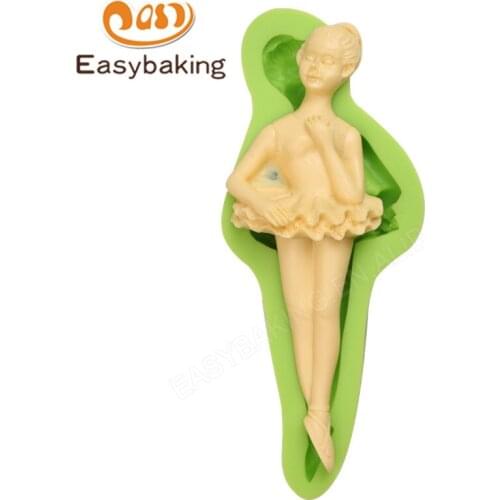 Dance Ballet Girl Shape Silicone Mold, Fondant Cake Mold, Bakware Tools, Soap Mold ,DIY Chocolate Cake Decorating Tools