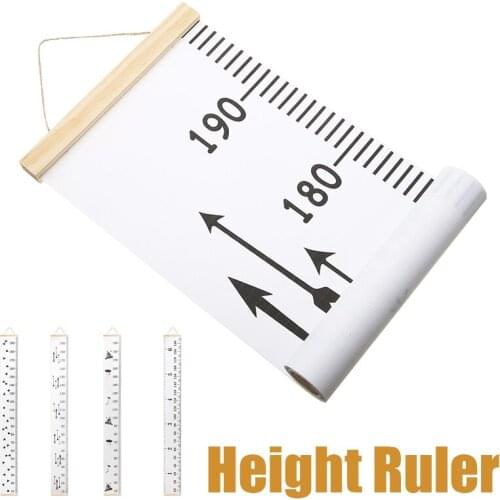 Nordic Style Wooden Height Measure Ruler Wall Hanging Kids Growth Chart For Children Room Home Decoration
