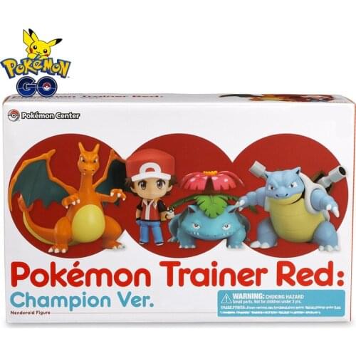 TAKARA TOMY Pokemon Doll Toys for Kids Pocket Monster Pikachu Charizard Blastoise 20th Anniversary Action Figure 10cm 4pcs/set