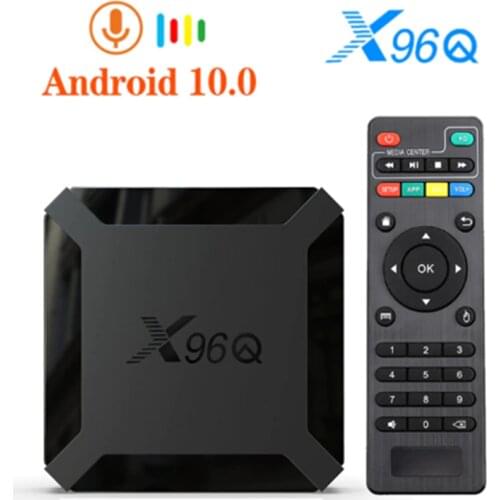 X96q tv box, android 10.0 2gb 16gb allwinner h313 quad core smart tv android tv 4k caixa de tv inteligente definir caixa superio