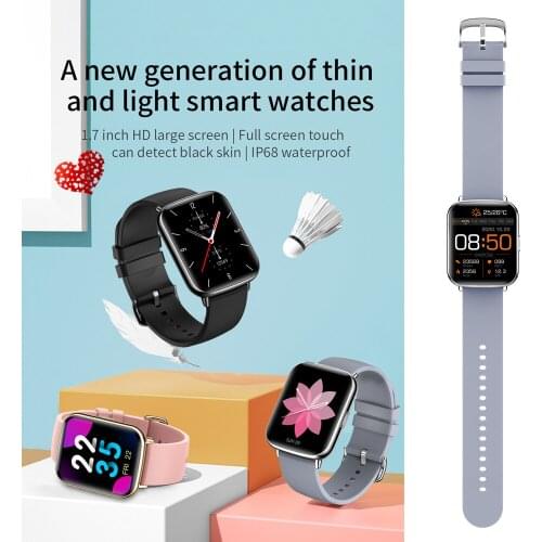 KS12 Smart Band 1.69" Full Touch Sports Fitness Tracker Blood Pressure Heart Rate Smartwatch Support One-click RejectionCall