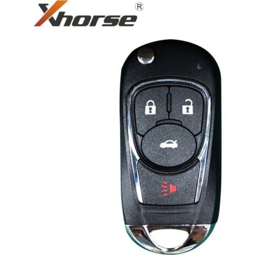 Xhorse XKBU02EN Wire Flip Universal Remote Key For Buick Style 4 Buttons for VVDI2 VVDI Key Tool English Version 5 Pcs/lot