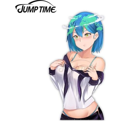 Jump Time Aori Sora Earth-chan 7.7 Anime Sexy Girl Vinyl Decal Window Car stickers
