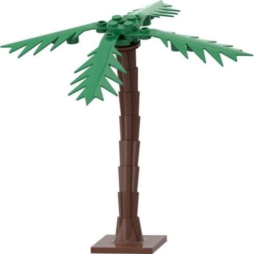 Plant Building Blocks Potted Flowers Tree Park Street View Bench Toys Children Compatible with Major Brand Model MOC Citys