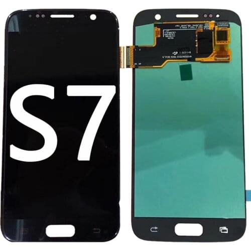 SUPER AMOLED LCD For Samsung Galaxy S7 LCD Display with Frame Touch Screen With Frame Digitizer S7 G930F G930A G930V Assembly