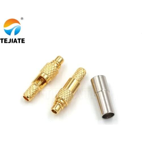 3PCS RF MMCX Male Plug RF coax Connector Crimp For RG316 straight goldplated Wholesale