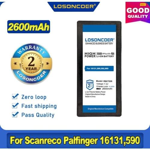 2600mAh RSC7220 Battery for Scanreco/Palfinger 16131,590,592,960,BS590,EA2512,FBS590,790, RC400,RC590,RC960,YWW0439