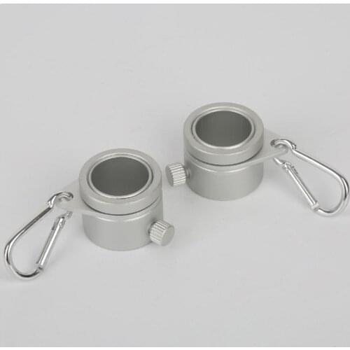 Aluminum Alloy Flag Pole Rings 360 Degree Rotating Flag Flagpole For 0.75-1.02Inch Rings Mounting Flagpole Kit Carabiner wi Y9M5