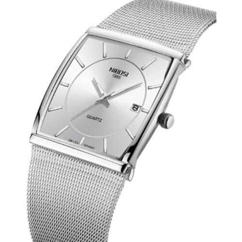 Watch Men Fashion Sport Quartz Clock Mens Watches Top Brand NIBOSI Luxury Ultra Thin Date Waterproof Watch Relogio Masculino