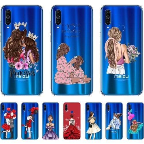 Case for MEIZU M10 Silicon Soft Transparent Parent-child Coque Bumper 6.5inch Shell Phone Cases Protection Non-slip Back Cover