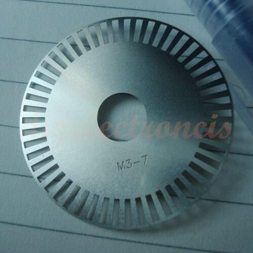 Stainless Steel M3-7 Encoder Meter Wheel Speed Sensor Diameter 45MM 50 Line Photoelectric Encoder for Competition Smart Car