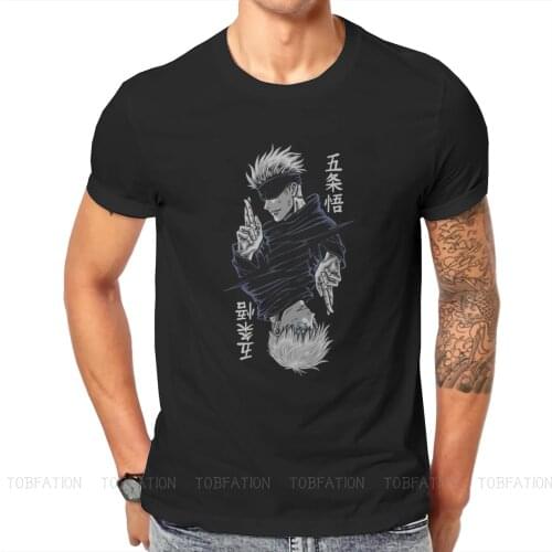 Gojo Satoru Harajuku TShirt Jujutsu Kaisen Itadori Yuji Fushiguro Megumi Kugisaki Nobara Creative T Shirt Men Tee Gift Idea
