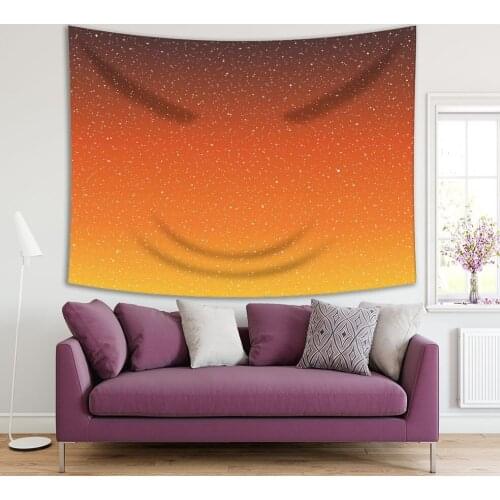 Tapestry Stars in the Night Sky Galaxy Space Nature Decorative Yellow Orange Brown Artwork Print