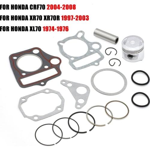 Piston Rings Gasket Oil Seal Rebuild Kit FOR HONDA CRF70F CRF70 XR70 XR70R XL70 70CC DIRT BIKE 47mm Diameter CRF XL XR 70 70R
