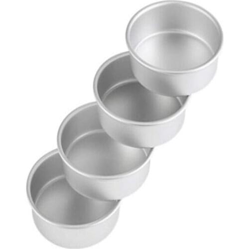 Round Cake Pans, 7 Inch Non-Stick Cheesecake Pans, Set Of 4, Round Baking Pans, With A Removable Bottom-ABUX