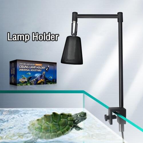 Reptile Lamp Stand Lamp Hanger Holder Adjustable Metal Lamp Fixture for Reptile Terrarium Basking Heating Light