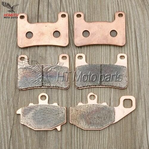 Motorcycle metal sintering brake pads For Kawasaki Z1000 ZR1000 ABS 2010-2015 Z 1000 SX Z1000SX Black Edition ABS 2014-2018