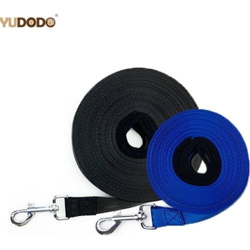 10M/20M Nylon Dog Training Leashes Long Tracking Pet Leads Belt Outdoor Walking Medium Large Dogs Leash Black/Blue