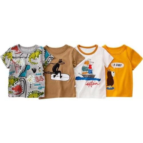 Little kids clothes 3-11Y baby girls boys t shirt children summer cotton Tees baby short sleeve toddler tops infant pullovers