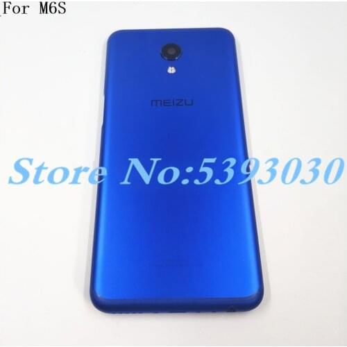 Original Metal Back Housing Battery Cover Case Rear Door For Meizu M6s Mblu Meilan S6 With Camera Lens
