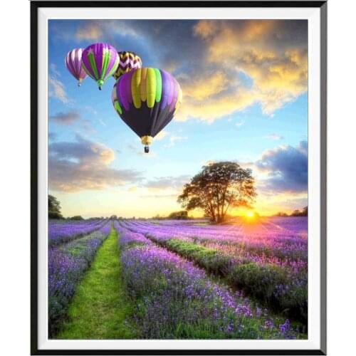 Landscape Rural Woods Beach Flowers DIY Embroidery Cross Stitch 11CT Kits Craft Needlework Set Cotton Thread Printed Room