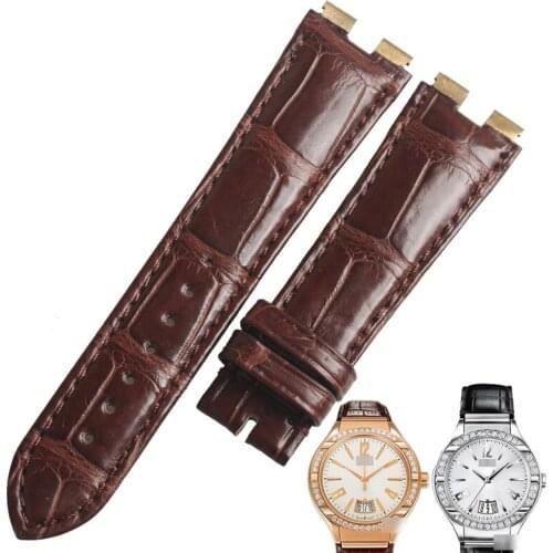 WENTULA watchbands for PIAGET G0A31159 Polo alligator skin /crocodile grain watch band man
