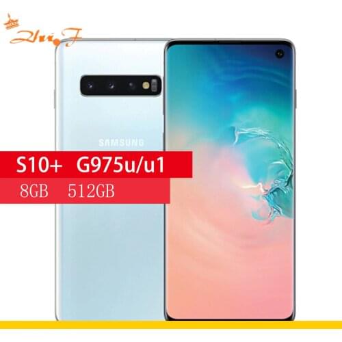 Samsung Galaxy S10+ g975U/U1 S10 Plus 8GB RAM 512GB ROM Mobile Phone Snapdragon 855 Octa Core 6.4" 16MP&Dual 12MP NFC