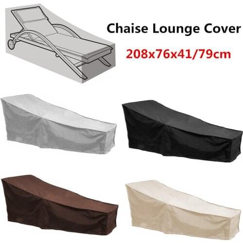 Outdoor Garden Chaise Lounge Cover Waterproof Dustproof Rain Snow Furniture Cover Covers For Wicker Sofa Protection Set Table