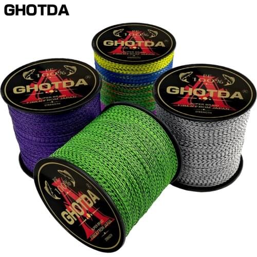 Ghotda High Quality Fishing Line 300m 4 Wires 0.11-0.5mm Multifilament Braided Cast Wire Sea Rod Gear Fishing Accessories