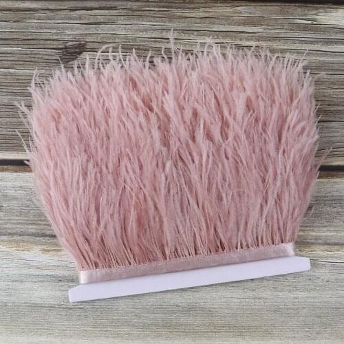 10 Meter/Lot Ostrich Feathers Trim 8-10CM Decor for Party Wedding Shoes Dress Clothes Sewing Diy Jewelry Accessory Crafts Plume
