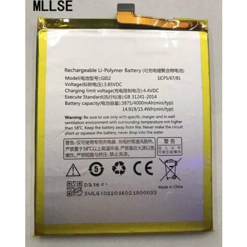 10pcs MLLSE 4000mAh GI02 battery For gigaset Giga ME pro GS57-6 Battery GI02 mobile phone