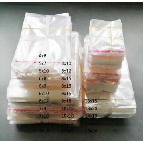 10000pcs Opp Bags Self Adhesive Clear Transparent Cello Bags Self Sealing Cellophane Plastic Bag for Jewelry Gifts Packing Bag