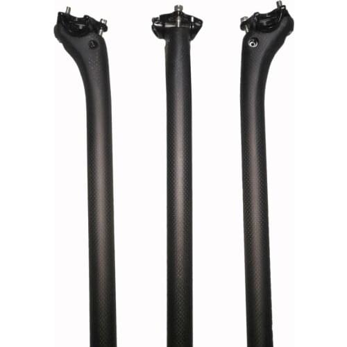 2019 Ultralight Full carbon fiber bicycle seatpost NO logo seat tube MTB seatpost Road bike seat tube seat post 27.2 30.8 31.6