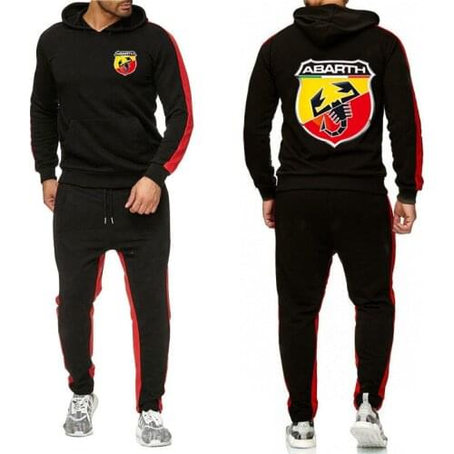 2021 ABARTH Logo Mens Hoodie Classic Brand Sweatpants Male Cotton Trousers Casual Customize Pullover Hip hop Suit clothes