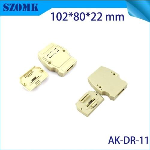 4 pcs) szomk plastic electronic outlet enclosure for pcb box electronics project box din enclosure plastic box 102*80*22mm