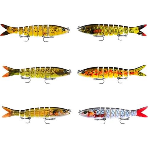 4pcs 19g Multi Jointed Fishing Lure Sinking Wobblers Lure Swimbait Hard Baits for Bass Pike fishing Pesca