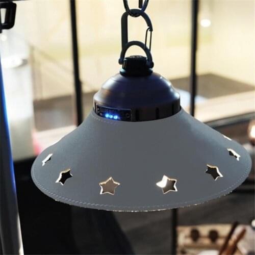 Hollow Modern Leather Lampshade, Outdoor Camping Lamp Shade Replacement Thickened Cover Dust-proof Led Lampshade Decor
