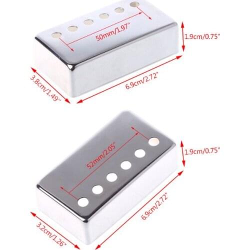 Electric Guitar Accessorie 6 Holes Silver LP Pickup Cover Humbucker 50 52 Copper Jy28 21 Dropshipping