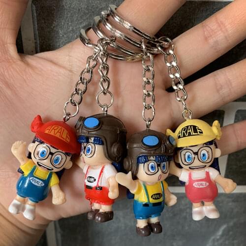 Anime Dr. Slump Action Figure Arale Modl Doll Keychain Cute Slump PVC Toy Keyring Pendant