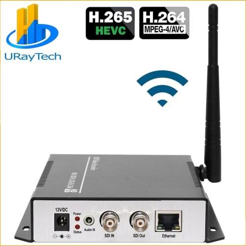 HEVC H.265 H.264 SD HD 3G SDI to IP Streaming Video Wireless Encoder WIFI Encoder Support HTTP RTSP RTMP UDP ONVIF