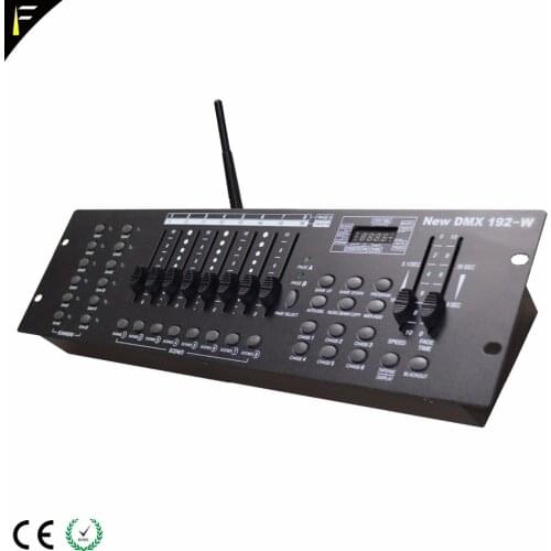 Wireless 2.4G Transmit Control Controller Small Desk 192 DMX512 Channels Controlling Console for Disco DJ Equipment