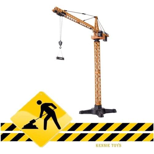 City Architectural Engineering high Simulation 1:50 scale Tower crane metal model diecast toys collection for children gifts