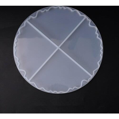 Hot Resin Coaster Silicone Mold Diy Creative Casting Jewelry Making Concrete Decorative Crafts Coasters Tray Base Mold