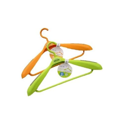 Hsbc womens colorful suit hanger belt slip-resistant bar hanger wide shoulder hanger clothes hanging