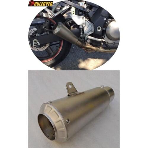 Customized ID:51mm/54mm/57mm/61mm/63mm/65mm Motorcycle Exhaust Muffler Pipe Escape Demper Leakage Universal Motorcycle Exhaust